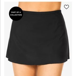 NWT Miraclesuit swim skirt black sz 14